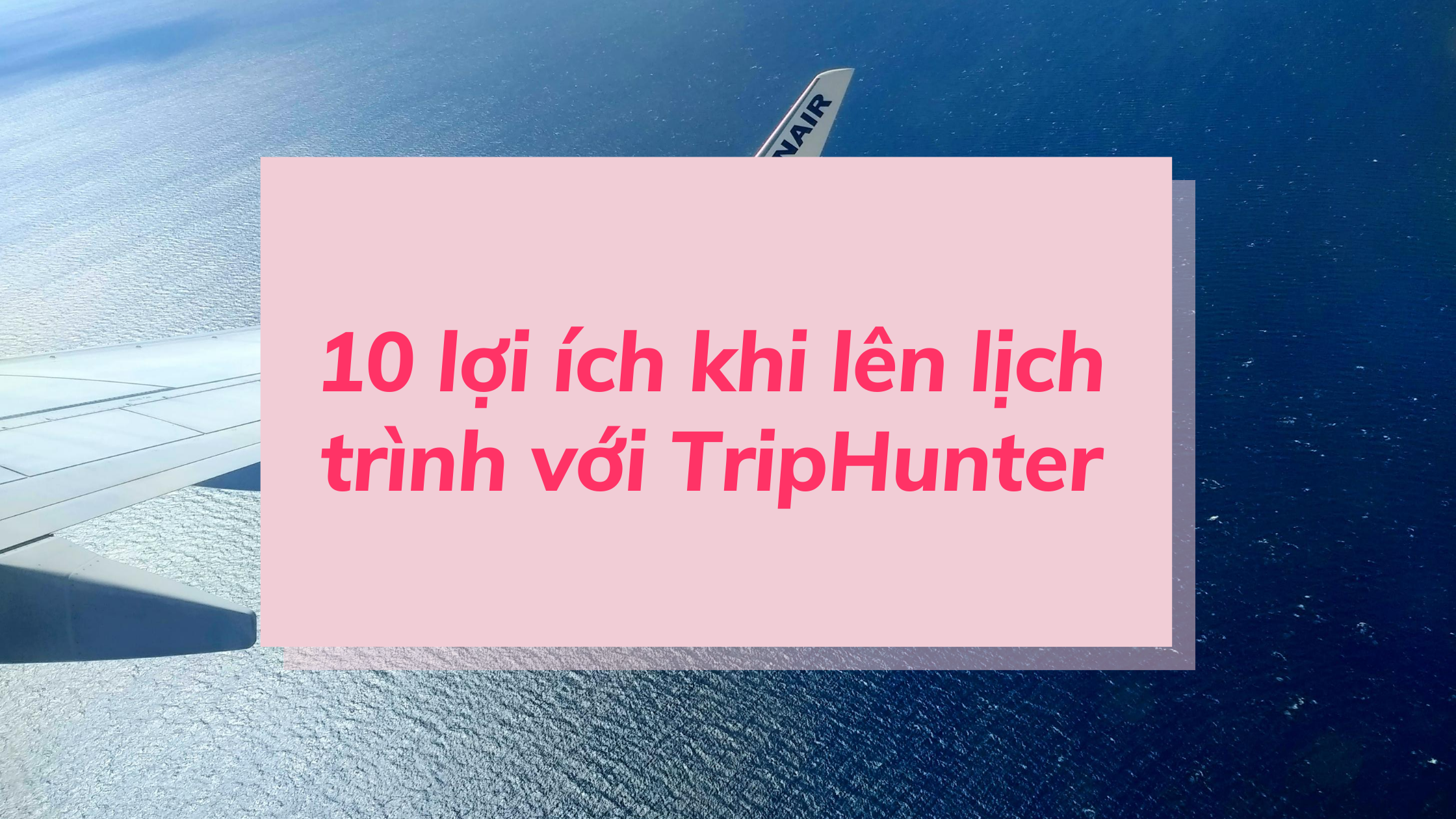 10 lợi ích ưu việt khi lên lịch trình du lịch với TripHunter